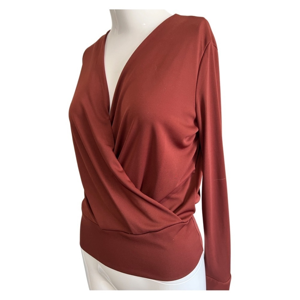 H&M Long sleeve burgundy shirt